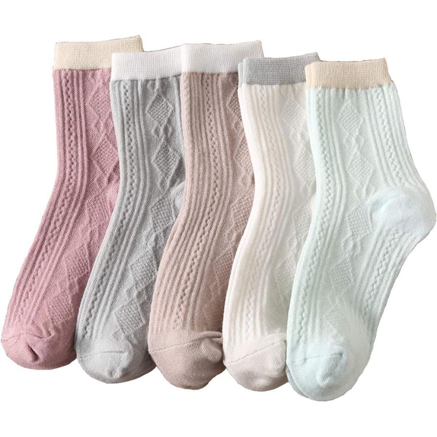 新しいコレクション 21靴下レディース かわいい 靴下 上質な コットンソックス 靴下セット カラフルなデザイン 5足 Lx Simbcity Net