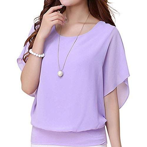 セカンドルーツ 5色展開 シフォン ブラウス 二の腕カバー フレア スリーブ 半袖 ファッション 衣装 おしゃれ かわいい 女の子 夏 スーパーセール