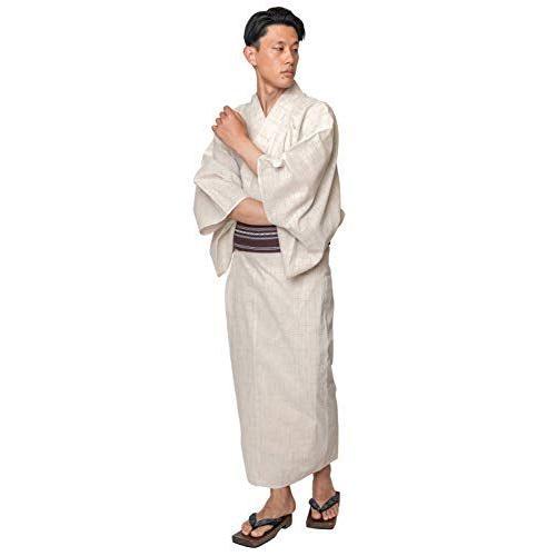 安い 買う なら 男着物の加藤商店 浴衣 メンズ 浜松浴衣 単品 メンズ浴衣 Ll ベージュ ウイングうどん 通販 Yahoo ショッピング の販売 Biamino Adv Br