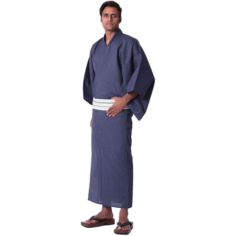 販売実績no 1 男着物の加藤商店 浴衣 メンズ セット 5点セット 綿麻浴衣 角帯 腰紐 下駄 着付けガイドブック付き メンズ浴衣 男着物専門店品質 Gestoci Ci