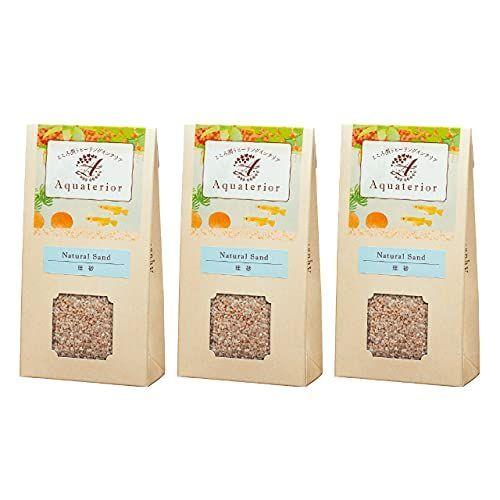 アクアテリア ナチュラルサンド 珪砂 水槽の底砂 0g 3個セット Tsuji Sr Com