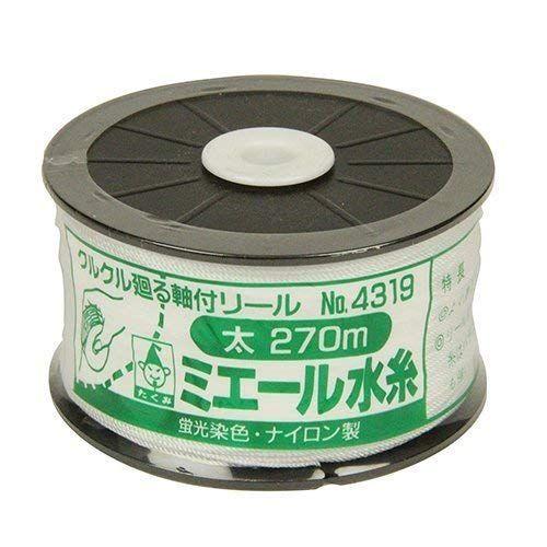 たくみ ミエール 水糸 ホワイト 太 4319 270m 10個入 レンガブロック