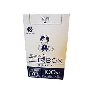 箱入りゴミ袋 70L 800x900x0.025厚半透明 100枚小箱 HDPE素材｜wing-udon｜02