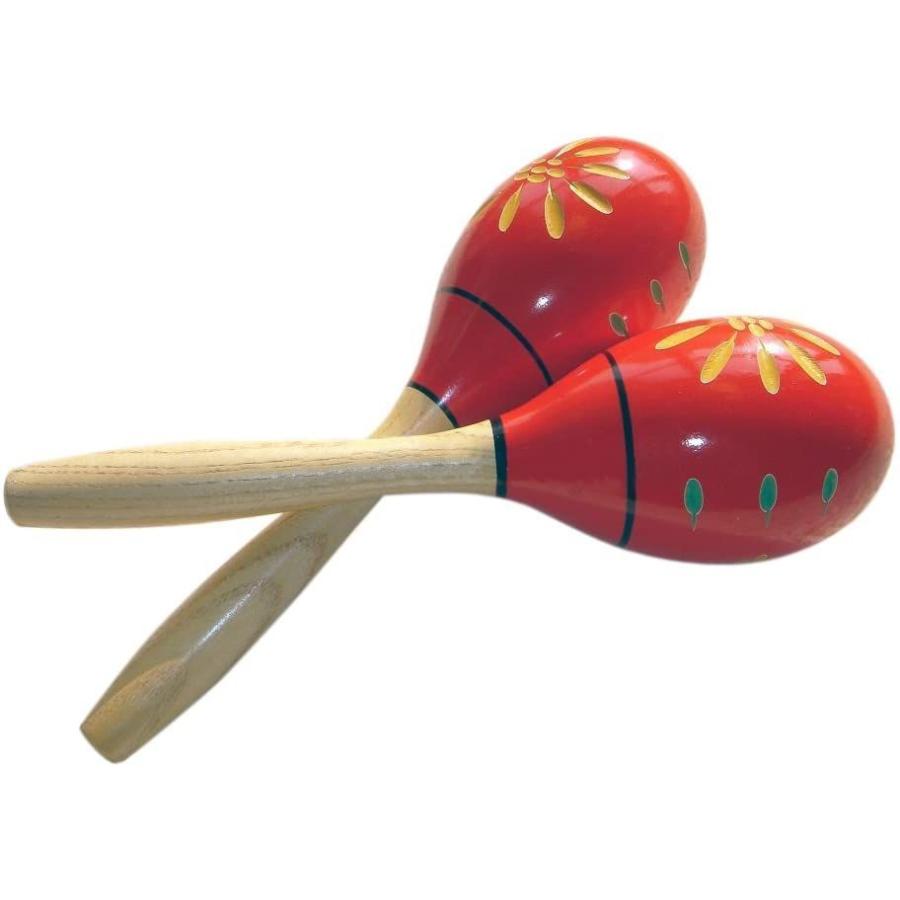 Gonkiss 赤いマラカス マラカス Maracas 木製 楽器 2本組 ウイングうどん 通販 Yahoo ショッピング