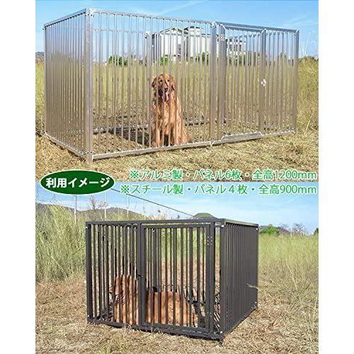 新作からsaleアイテム スチール製 犬小屋 屋外サークル パネル式ドッグサークル アイボリー 全高0 90m 全幅2 40m 全奥行1 25m 屋根なし 屋外用 屋外用 全高0 90m 全幅2 40m 全奥行1 25m 屋根なし 007 ウイングうどん 激安日本製