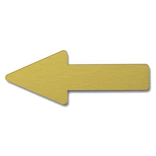 矢印サイン Arrow Sign ステンレス調 サインプレート トイレ サイン 金属調 矢印 マーク 表示 案内 アロー シール 祝日