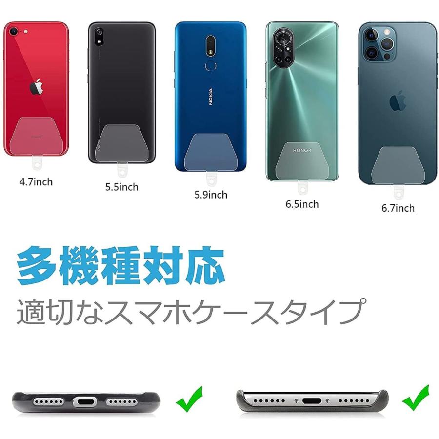 スマホ ストラップホルダー ネックストラップホルダー 携帯 透明パッチ Doormoon スマホアクセサリー お好きなストラップと合わせて ウイングうどん 通販 Yahoo ショッピング