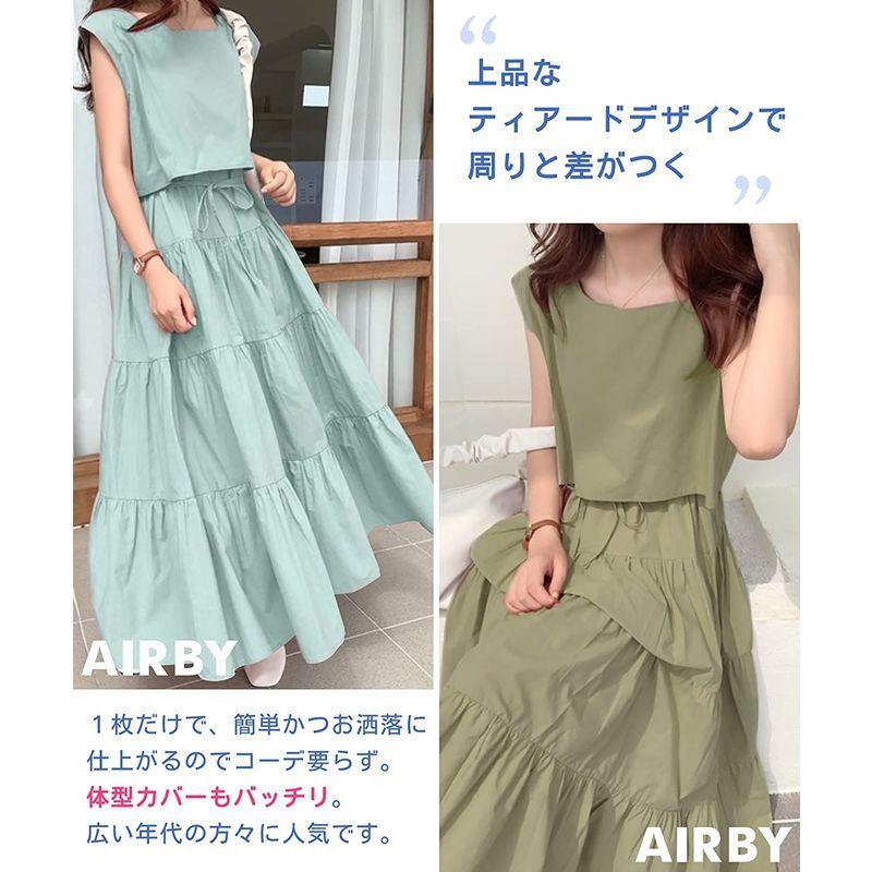 驚きの価格 ワンピース ロング ティアード 夏 エアバイ 2way 体型 着痩せ サイズ 大きい カジュアル 半袖 フレンチスリーブ セットアップ風 つなぎ Admissions Hrdcollege Ac In