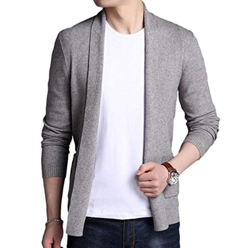 ベンケ カーディガン オフィス ユッタリ カジュアル ニット 秋 スリム ジャケット 夏 フォーマル 薄手 黒 メンズ服 ロングカーディ 最大90 オフ