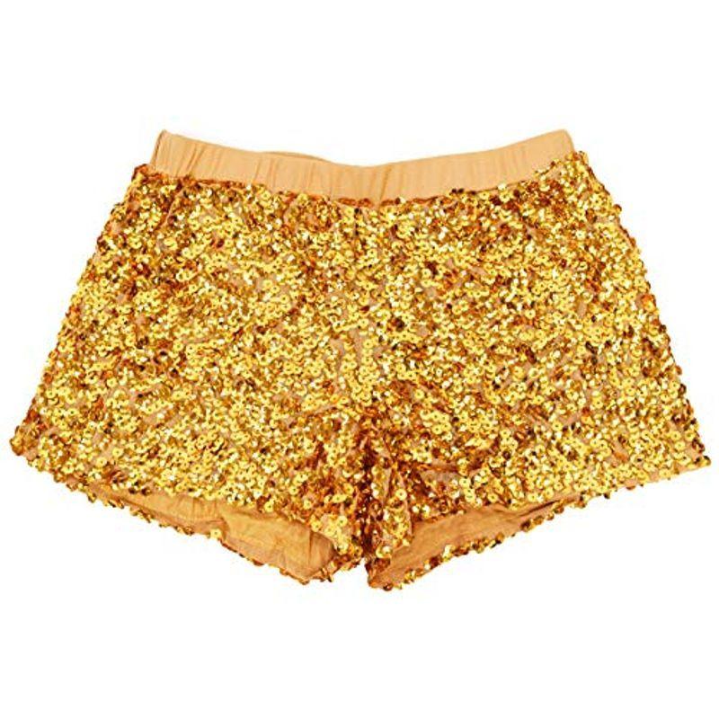 日本の職人技 Dfギャラリー ショートパンツ フリー ゴールド Ba ストレッチ素材 コスチューム ダンスボトム スパンコール衣装 スパンコール Www Projectcorfu Com