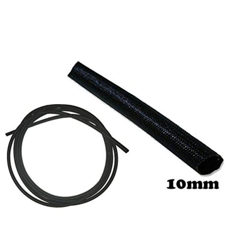 耐熱 耐火 シリコンファイバー グラス 配線カバー ハーネスカバー 結束カバー 10mm径 ブラック 新品未使用正規品 3m売り 黒 車配線 バイク配線 結束