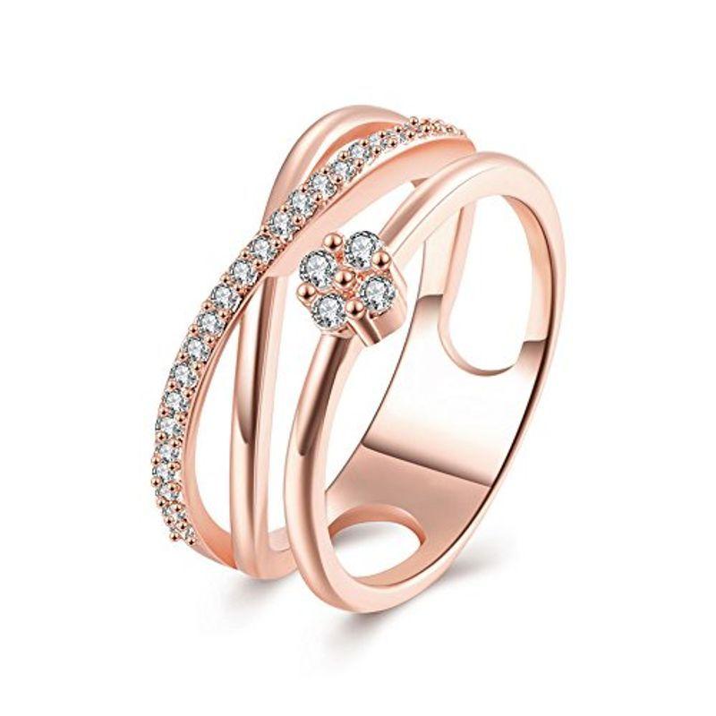 Rockyu ジュエリー ブランド リング レディース 18k ピンキーリング シンプル 指輪 16号 四葉 ジルコニア クローバー ウイングうどん 通販 Yahoo ショッピング