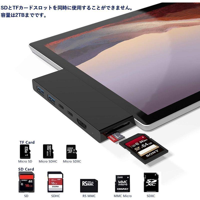 Surface Pro 7 USB ハブ 4K@30Hz HDMIポート + SD&TF（Micro SD）スロット+ USB3.0ポート×｜wing-udon｜07