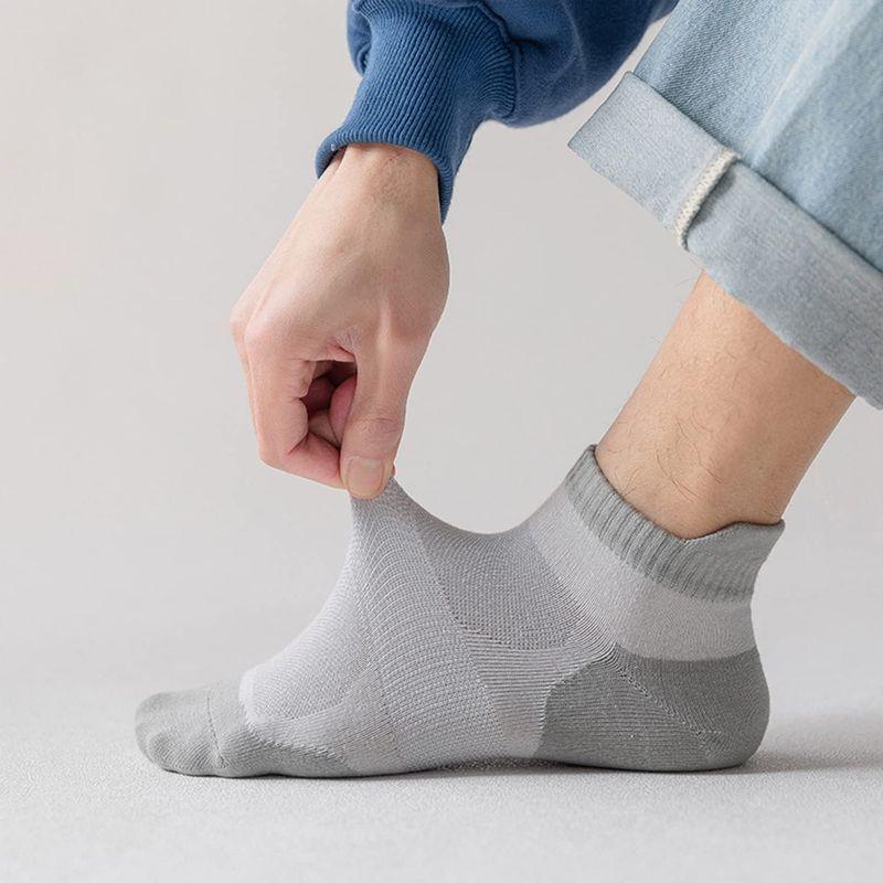 靴下 メンズ くるぶし スポーツソックス 春夏用 メッシュソックス 薄手 通気性 男性用くつ下 おしゃれ 夏用 くつした 返品交換不可 カ ランニング 夏