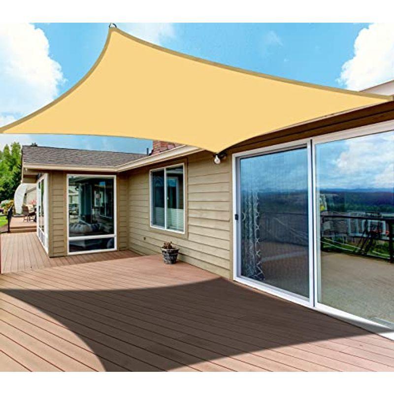 Cool Time 撥水 Uvカット シェード セイル 2m X 3m 長方形 砂色 Guw5gm0vpf すだれ Tdsc Sn