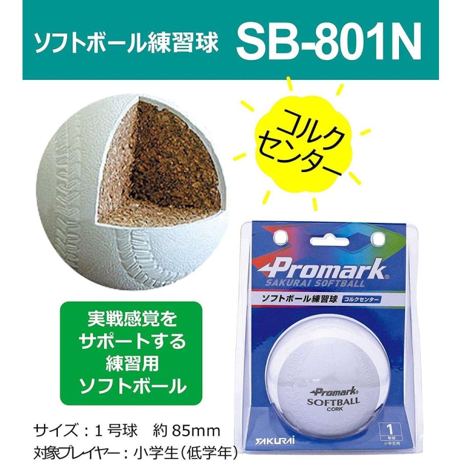 ワンピなど最旬ア サクライ貿易 Sakurai Promark プロマーク 野球 ソフトボール 練習球 ボール 1号球 Sb 801n Wantannas Go Id