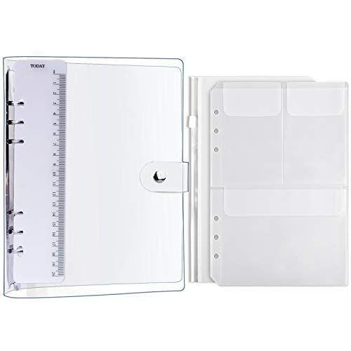 システム手帳 透明バインダー Leobro A5サイズ手帳 Pvcクリア素材 柔らかい ボダン付き クリアポケット 2枚付き 定規付き ノー ウイングワカ 通販 Yahoo ショッピング