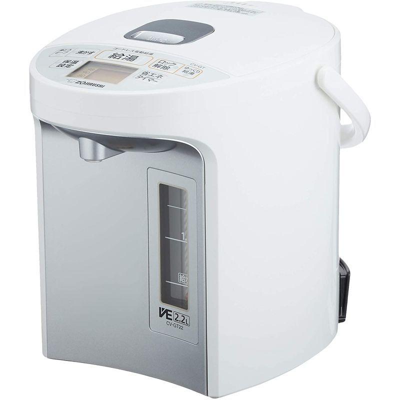 象印 マイコン沸とうVE電気まほうびん 優湯生 2.2L ホワイト CV-GT22-WA マイコン沸とうVE電気まほうびん 優湯生 2L ホワイト CV GT22 WA