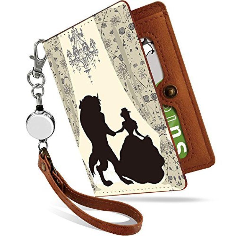 パスケース 定期入れ リール付き かわいい 美女と野獣 シルエット クリーム キャラ イラスト 二つ折り 中がみえない おしゃれ レディース 003 ウイングワカ 通販 Yahoo ショッピング