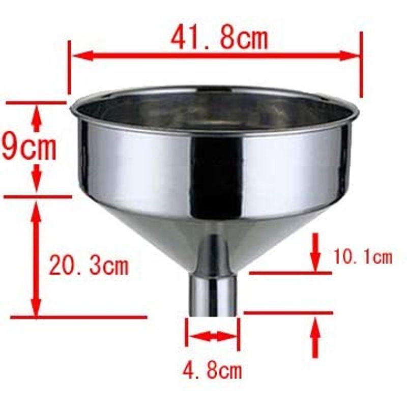 巨大じょうご　上径40ｃｍ以上　下径4.8?（漏斗、ロート、超大型、広口、ステンレス製、並行輸入品）