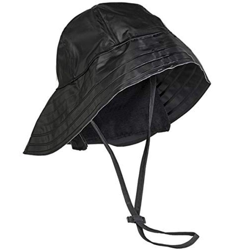 今日の超目玉】 MIL-TEC SOU#039;WESTER 暴風雨帽 レインハット 防水 BLACK S 54cm?55cm ミズノ MIZUNO レインハット