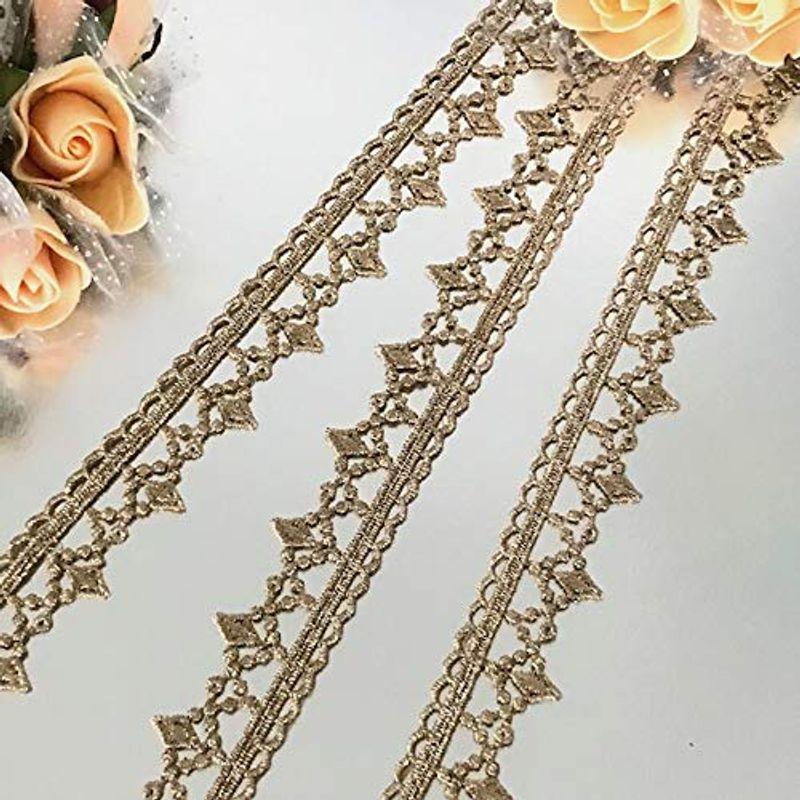 バーゲンで レース 衣装 服飾 バレエ衣装 装飾 素材 材料 メタリックレース トーションレース 手芸 ゴールド ケミカルレース アンティーク リボン ラッピング用リボン 紐 Difusoresacusticos Com Ar