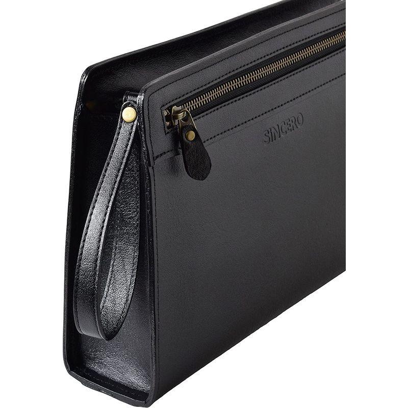 【中古品 】 (シンセーロ)SiNCERO セカンドバッグ メンズ 本革 日本製 B5 wr-1001 (クロ) 【1912890314】(12182円)