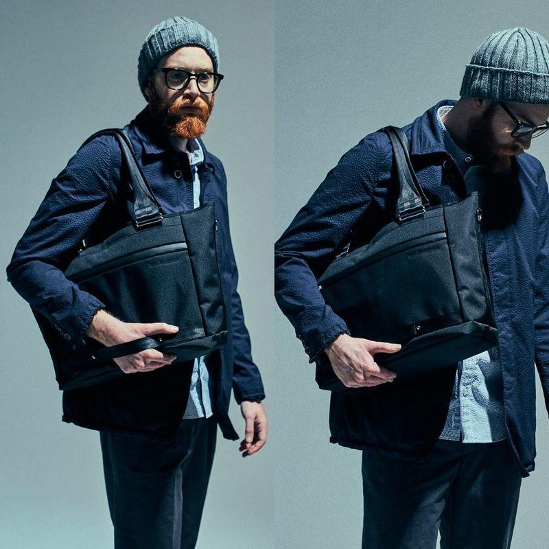 ベルーフ トートバッグ RUSH 日本製 PC・A4収納 2WAY 19L ネイビー トートバッグ RUSH 日本製 PC A4収納 2WAY 19L ネイビー