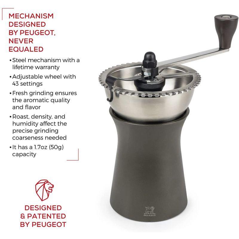 プジョー コーヒーミル 手挽き 粗さ調節 43段階 クロノス PEUGEOT 35853 コーヒーミル 手挽き 粗さ調節 43段階 クロノス PEUGEOT サイズ 約 樹脂