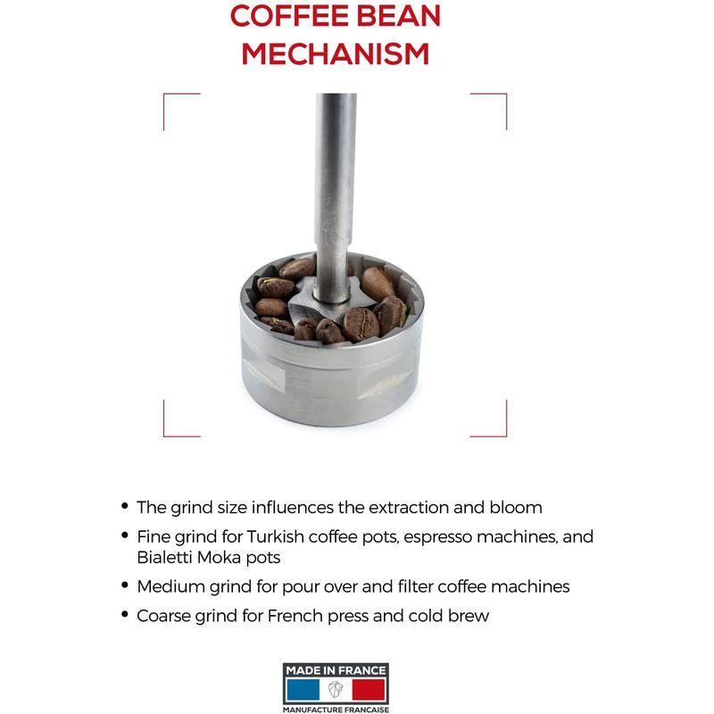 プジョー コーヒーミル 手挽き 粗さ調節 43段階 クロノス PEUGEOT 35853 コーヒーミル 手挽き 粗さ調節 43段階 クロノス PEUGEOT サイズ 約 樹脂