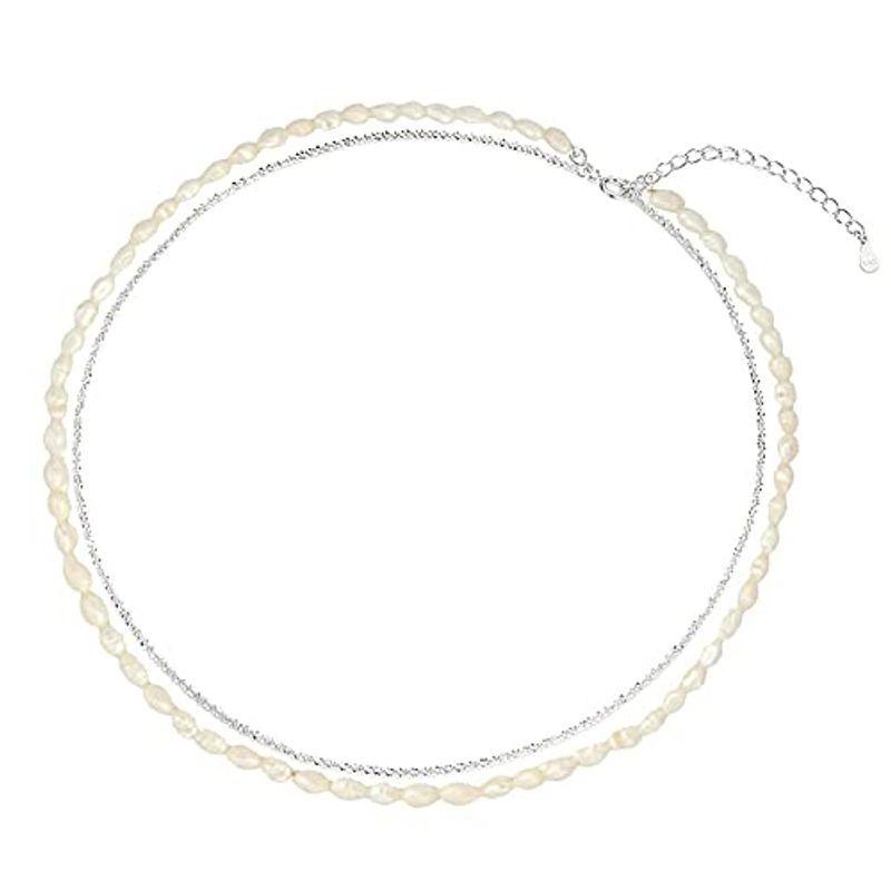 Yoursfs ギフトボックス付き シルバーs925 パール チョーカー シンプル キラキラ ネックレス レディース 人気 ネックレス 3jzqdguvyt Colegiocardenalsancha Edu Co