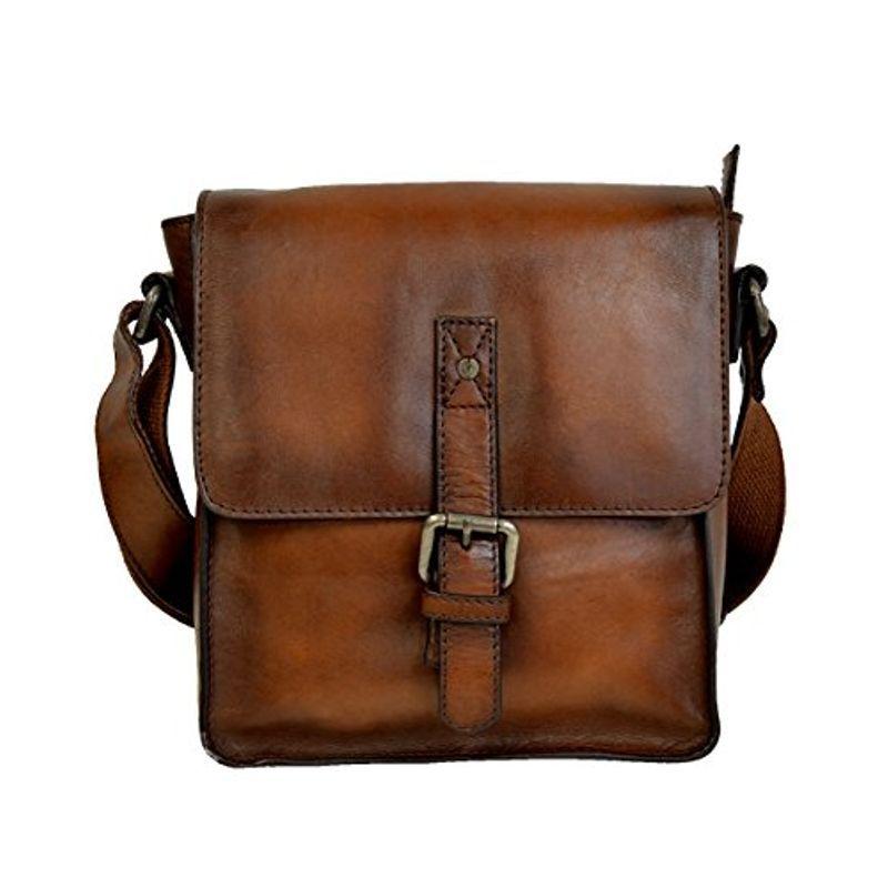 逸品 レザーショルダーバッグ メンズ 本革 メッセンジャーバッグ 斜めがけ レザーバッグ 本革バッグ 革 皮 バッグ ブラウン ハルフレザー H Materialworldblog Com