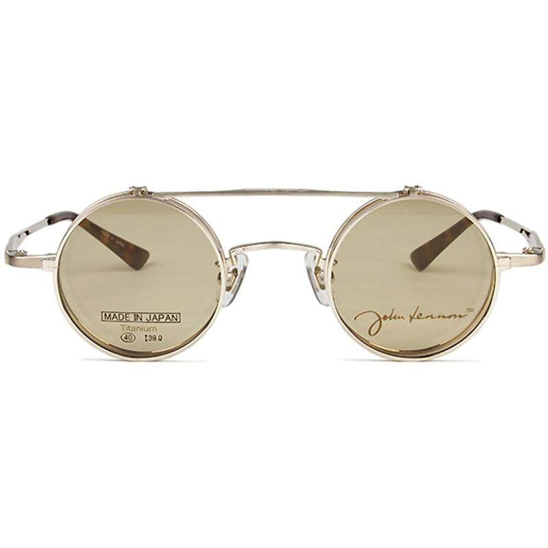 ジョンレノン John Lennon 眼鏡 メガネ めがね JL-1042 フレームのみ (c.1 ゴールド ライトブラウン) メガネケース 