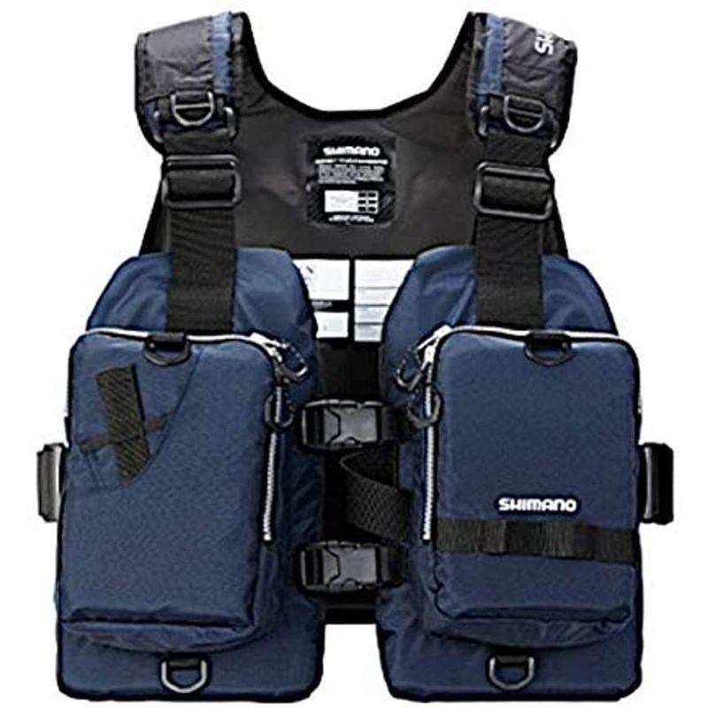 シマノ(SHIMANO) ライフジャケット・フローティングベスト ゲームベストライト VF-068T フリー ネイビー SHIMANO ライフジャケット フローティングベスト ゲームベストライト VF 068T フリー ネイビー