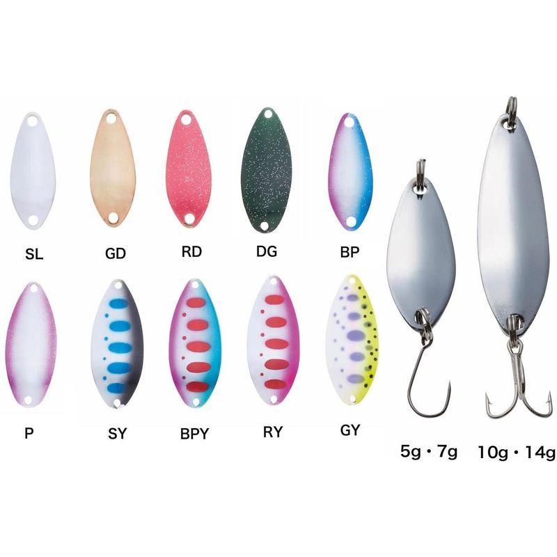 Qualyqualy スプーン セットメタル ルアー 釣り用ハードルアーナマズや雷魚