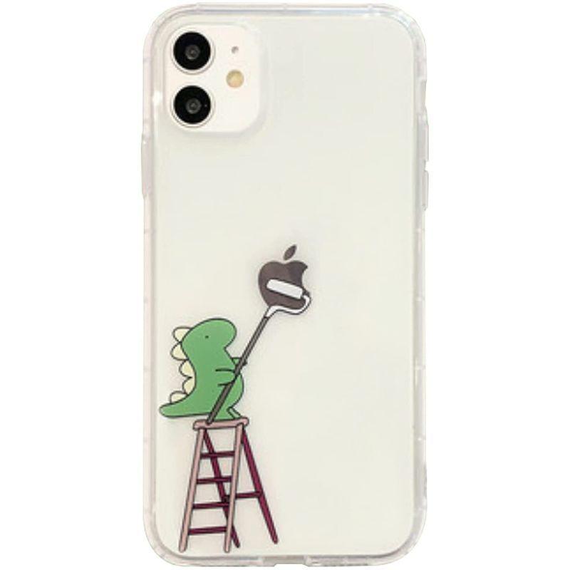Iphone13 ケース 恐竜 かわいい Iphone 13 クリア おもしろ スマホケース リンゴ Iphoneケース イラスト Tpu ウイングワカ 通販 Yahoo ショッピング