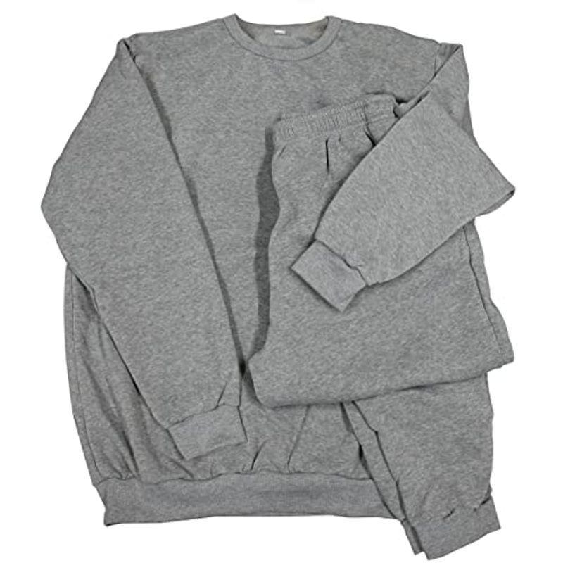 スウェット 上下 裏起毛 パジャマ ルームウェア 冬 メンズ レディース 部屋着 無地 長袖 綿 スエット ぺアルック セットアップ L 正規通販