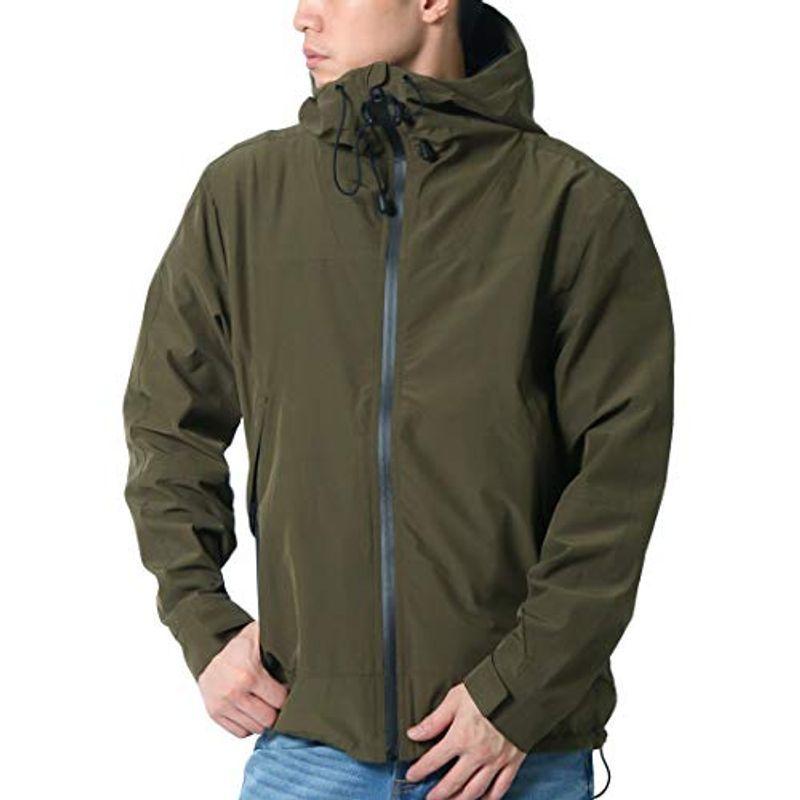 リアルコンテンツ マウンテンパーカー メンズ 大きいサイズ アウター ストレッチ ブルゾン 防風 撥水 ウインドブレーカー アウター 防 正規品販売