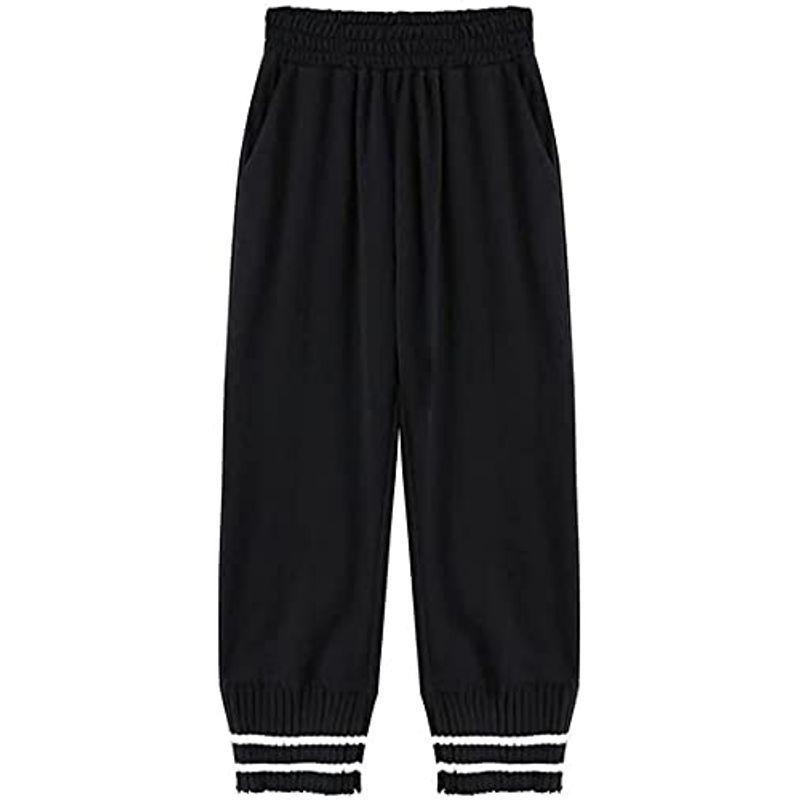 ランキング第1位 レディースウエア アスペルシオ ワイドパンツ リラックス 可愛い アンクル丈 ズボン レディース ボトム きれいめ パンツ ヒップホップ B系 リブ ウエスト Www Threeriversofs Com