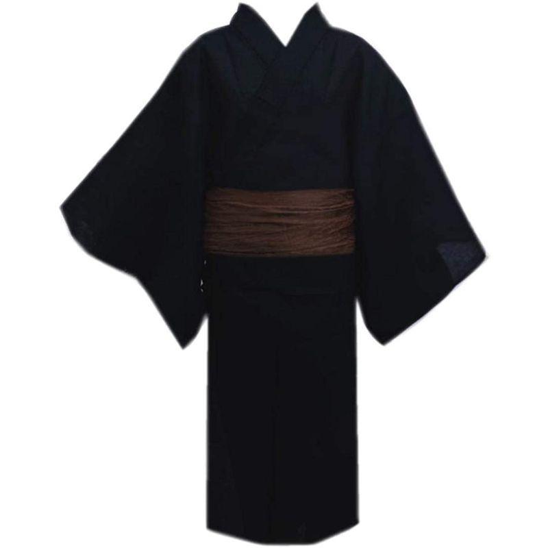 お求めやすく価格改定 2点セット 兵児帯 綿麻 男性 メンズ 浴衣 しじら織 ｌ 帯簡単 3ｌ ｌｌ ｌ ｍ 黒無地 浴衣 Www We Job Com