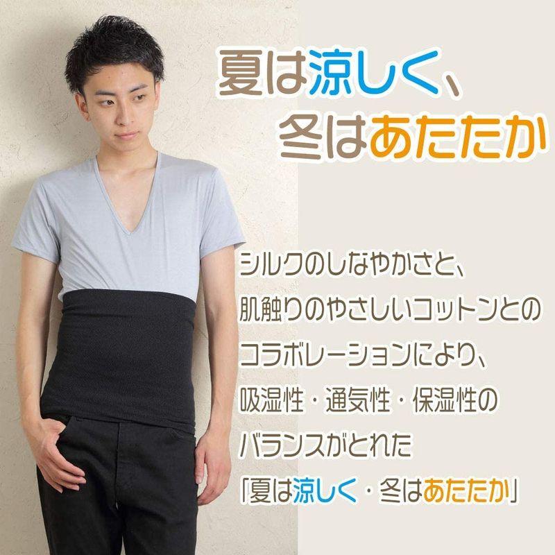 日本製 綿アクリル腹巻 薄手 ホワイト2枚組 レディース メンズ 男女兼用