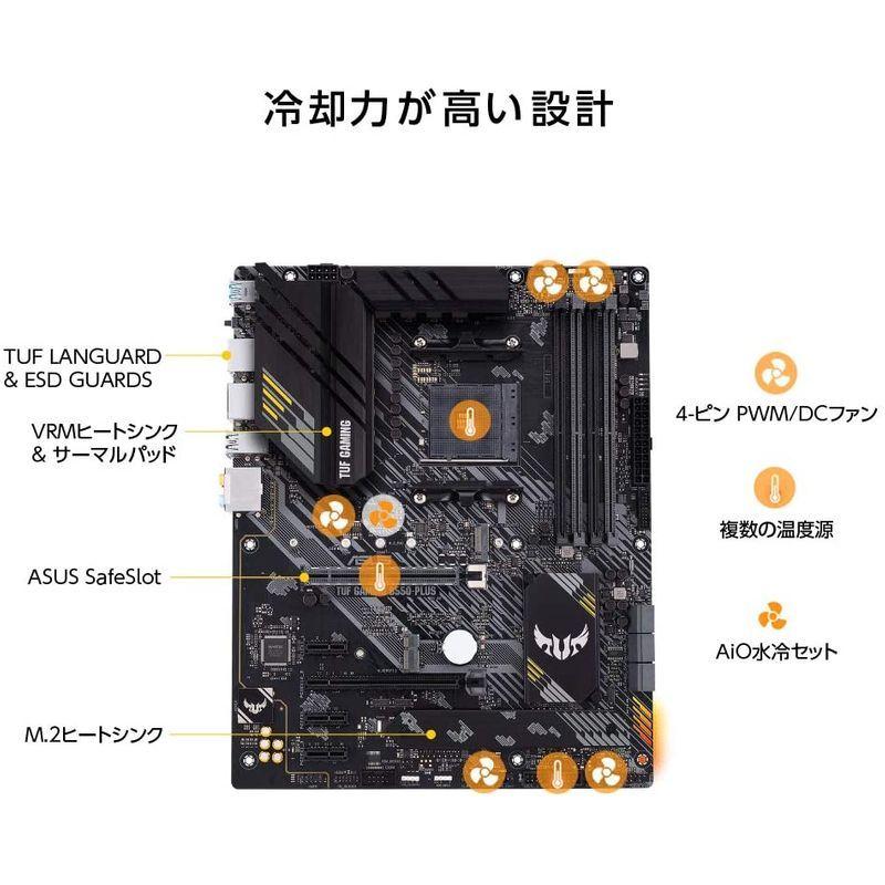 ASUS AMD B550 搭載 AM4 対応 マザーボード TUF GAMING B550-PLUS ATX B550 AMD 搭載 AM4 対応 マザーボード TUF GAMING PLUS ATX
