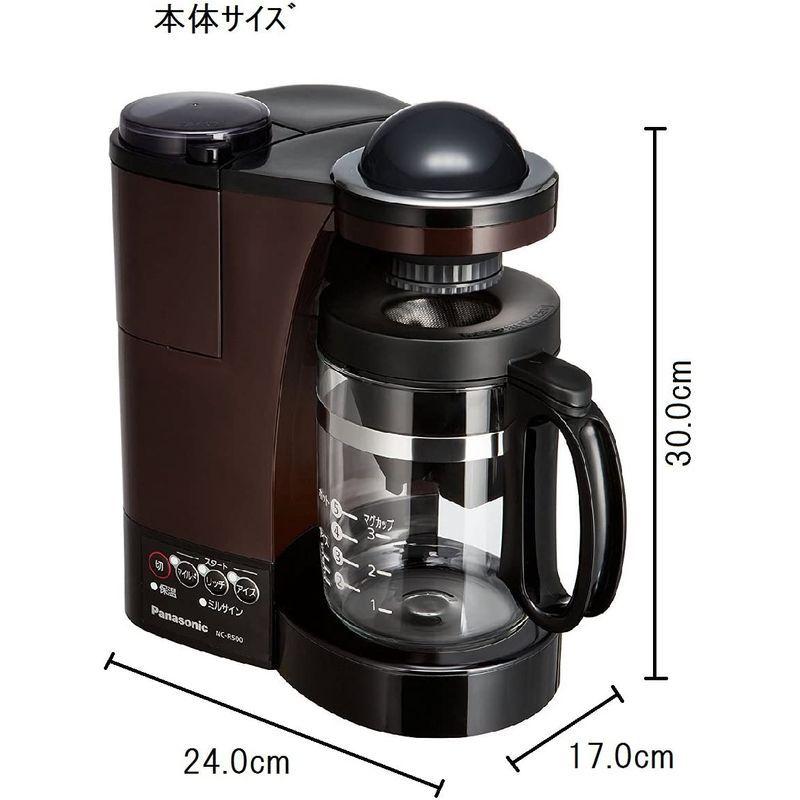 人気 ステンレスフィルター付き コーヒーメーカー ブラウン Nc R500 T 浄水機能 ステンレスフィルター付き コーヒーメーカー ミル付き パナソニック 浄水機能 輝い