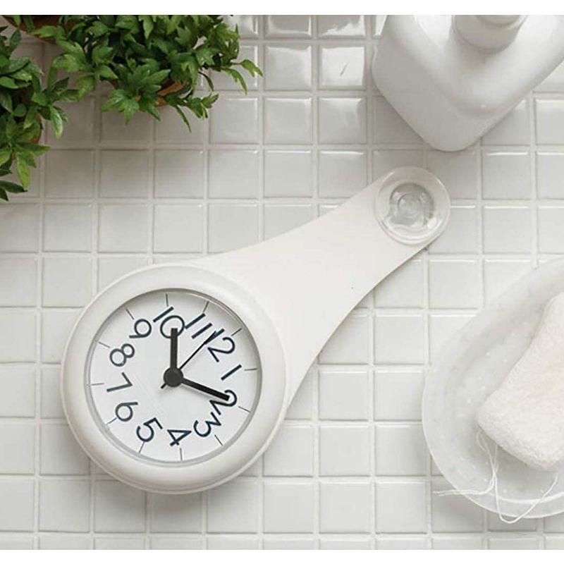 バスクロック 吸盤付き シンプル バスルーム 浴室用時計 お風呂 1765