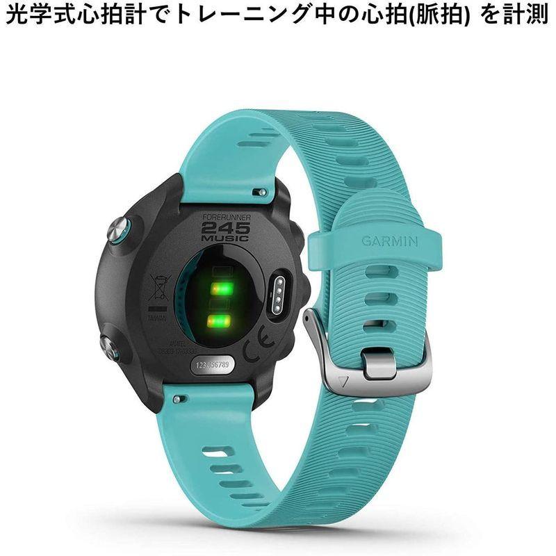 GARMIN(ガーミン) ForeAthlete 245 Music Black Aqua 010-02120-72 ガーミン ForeAthlete Music Black Aqua 〇