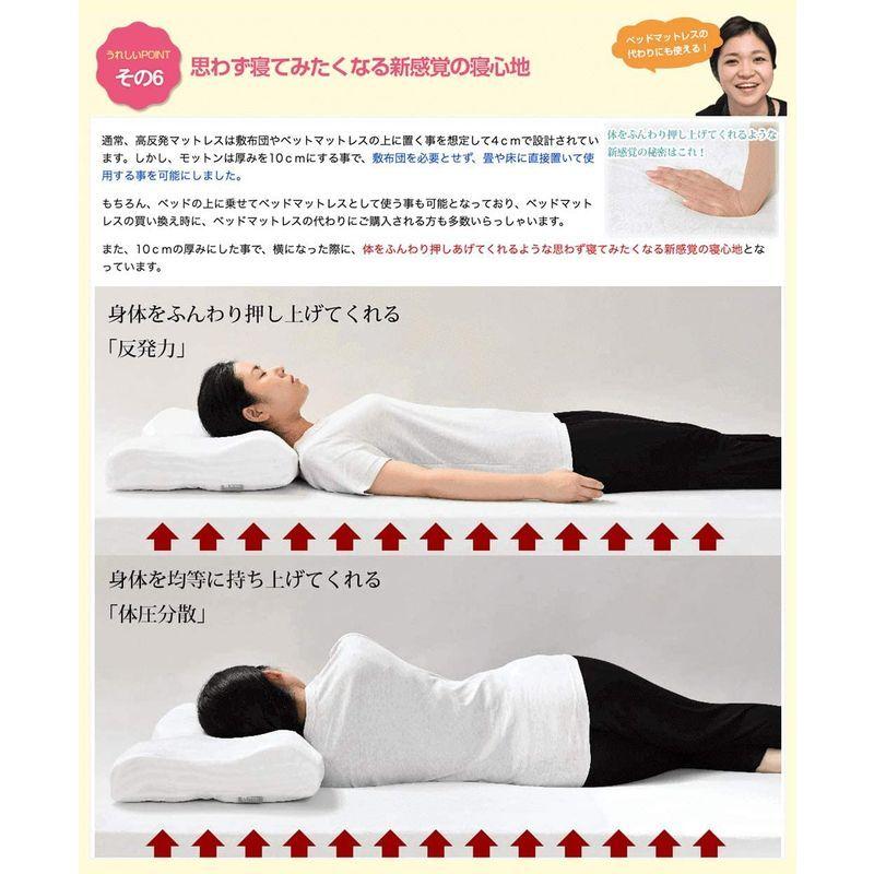 モットン 高反発 マットレス 腰対策 体圧分散 日本製 シングル ソフト