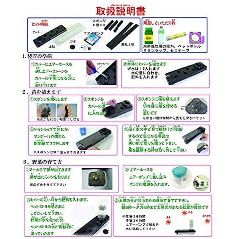 土を使わず野菜を水耕栽培 水耕栽培キット 水畑ミニ|wing1213|02