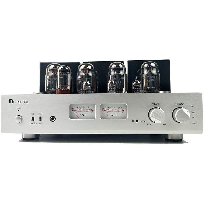 【正規販売店】 MUZISHARE X7 KT88 x4 真空管 プリメイン アンプ/Phono amp/イヤホン アンプ リモコン付き アップグレード版 【2007864705】(73123円)