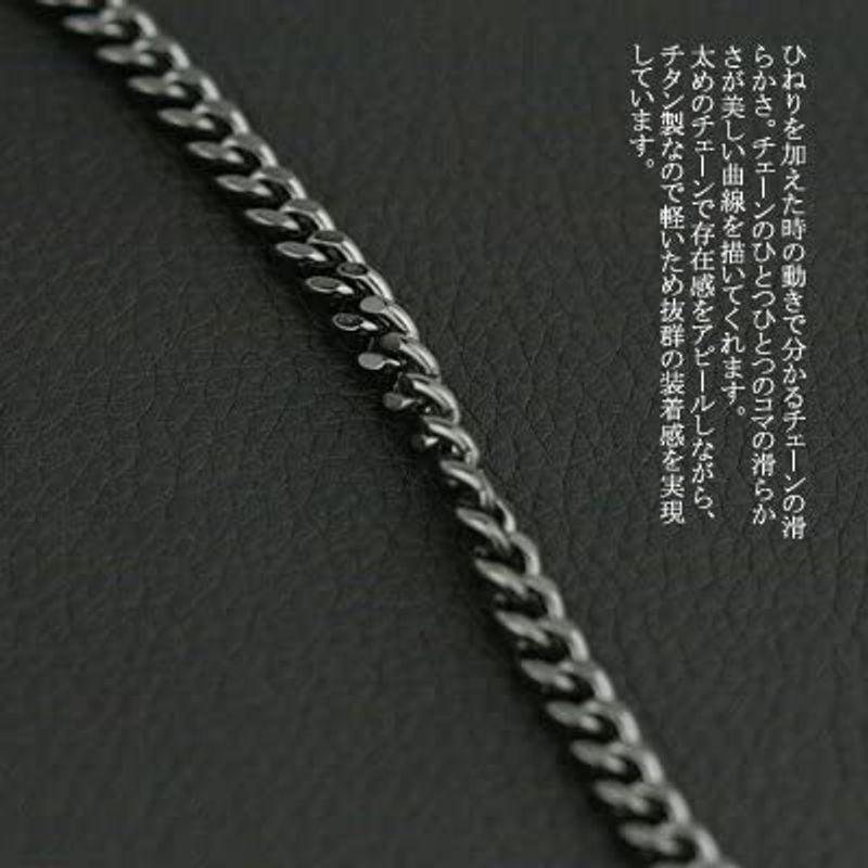 チタン ブラックネックレス 2面カット喜平50cm メンズ 5.7mm幅 チェーン （ブラックイオンプレーティング加工) TITAN 金属ア 約 ブラックネックレス 2面カット喜平50cm メンズ 7mm幅 チェーン ブラックイオンプレーティング加工 TITAN 金属ア