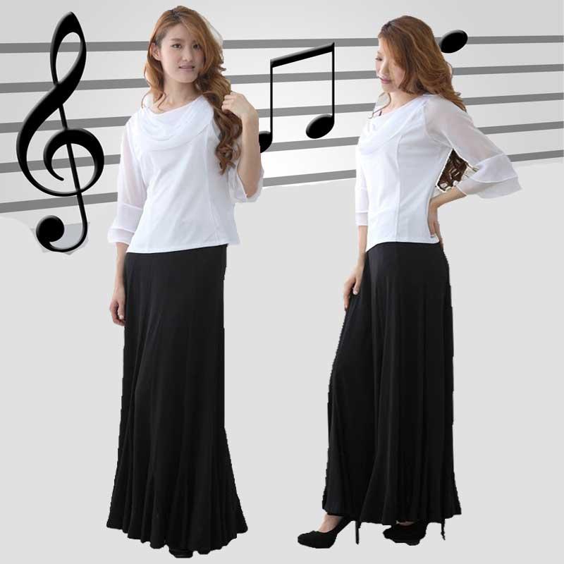 送料無料2〜4日後到着 演奏会 コーラス衣装 ロングスカート 第九 合唱